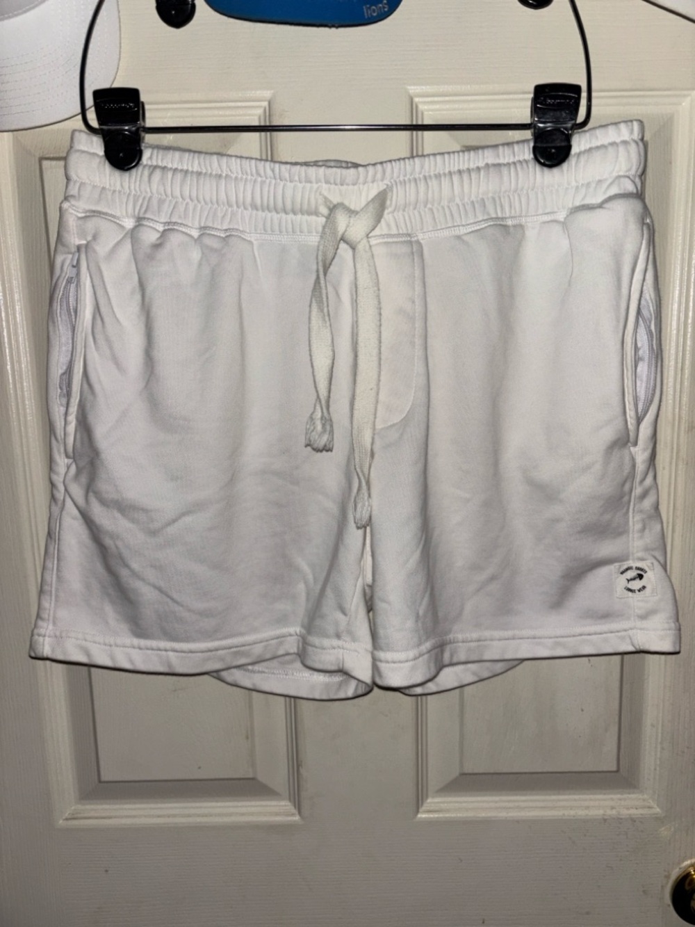 Men's Athletic Drawstring Shorts - White